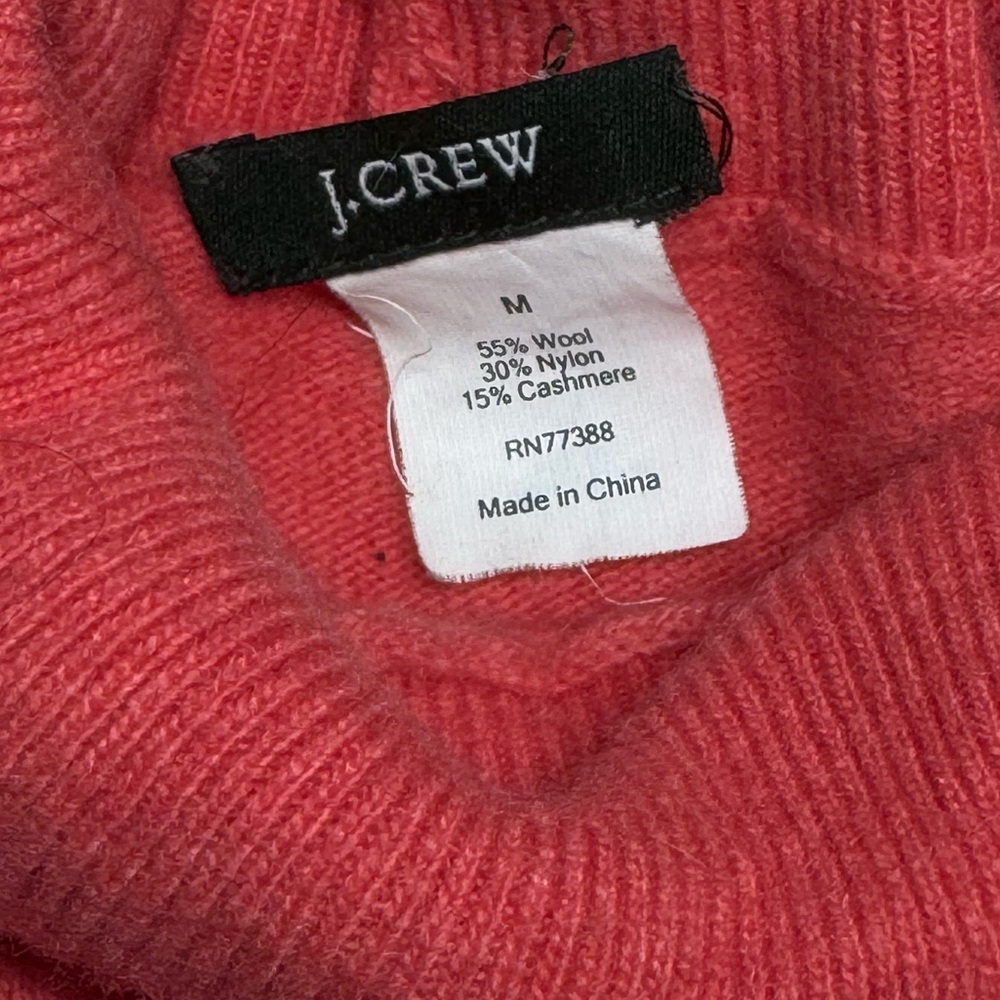 J. Crew women salmon Turtleneck Sweater - Picture 4 of 5